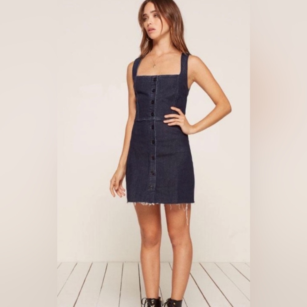 Reformation Lars denim dress size 0